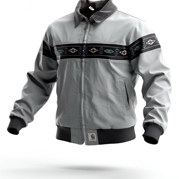 Carhartt Other - Vintage Carhartt Aztec Santa Fe Bomber Jacket Large